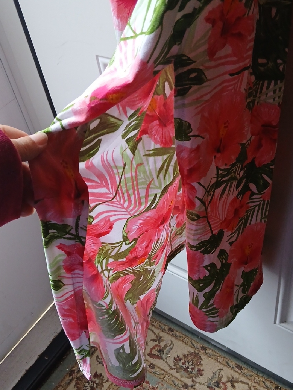 Love Pink and Green Floral Sundress - Picture 3 of 5